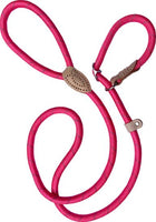 Hem & Boo - Mountain Rope Slip Lead - 1/2" x 60" (1.2 x 150cm) - Purple/Reflective