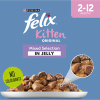 Felix - Mixed Meat Kitten Wet Food - 100g Pouch - 12 Pack