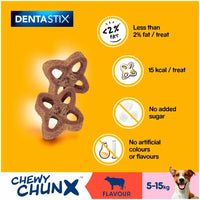 Pedigree - Dentastix Chewy Chunx - Beef - Mini Dog Treat - 68g