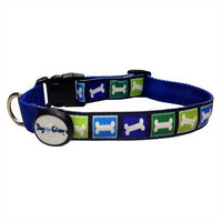 Dog-e-glow - Light up Dog Collar - Blue Bones - 18" - 26" (XL)