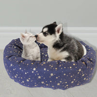 Pet Brands - Starry Nights Donut Bed - Navy