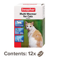 Beaphar - Cat Multi-wormer Tablets - 12 Tablets