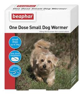 Beaphar - One Dose Worming - Small Dog / Puppy - 3 Tablets