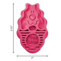Kong - Zoom Groom Dog - Raspberry - Large