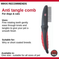Mikki - All Tangled Up - Easy Grooming Anti tangle Comb - Fine Coat