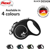 Flexi - Design Retractable Tape 5m - Small - Black/Pink