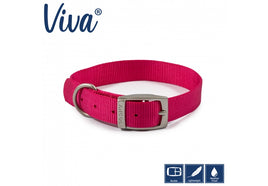 Ancol - Viva Nylon Buckle Collar - Pink - Size 6 (45-54cm)