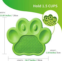 PAW - 2-in-1 Slow Feeder & Lick Pad - Green