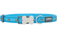 Red Dingo - Turquoise Bumble Bee Dog Collar - Medium