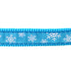 Red Dingo - Turquoise Snowflake Dog Lead - Medium
