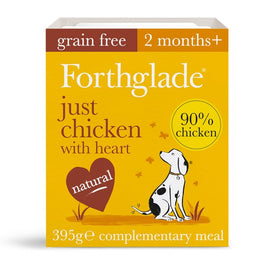 Forthglade - Just Natural Menu (Grain Free) - Chicken With Heart - 395g Pouch