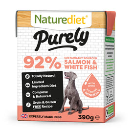 Natures Diet - Purely Salmon & White Fish - 390g