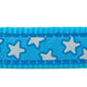 Red Dingo - Turquoise & White Star Dog Collar - Medium