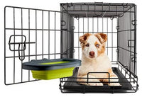 Dexas Popware - Collapsible Kennel Bowl - Blue - Large
