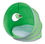 Trixie- Neva Cuddly Cave for Cats - 40 x 38 cm Diameter - Green/White