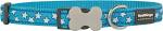 Red Dingo - Turquoise & White Star Dog Collar - Medium