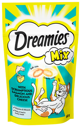 Dreamies - Mix Salmon & cheese - Cat Treat - 60g