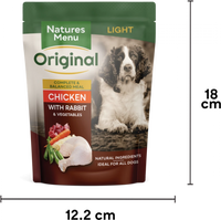 Natures Menu - Light Dog 300g Pouch - 8 Pack