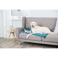 Trixie - Estelle Blanket - 100 x 70cm - Green/ Grey
