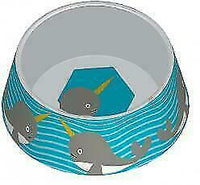 Ministry Of Pets - Melamine Non-slip Pet Bowl - Narwhal - Large (480ml)