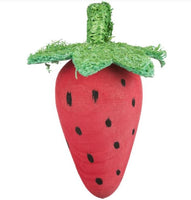 Trixie - Wooden Small Animal Nibble Toy Set - Beetroot & Strawberry (Wood/loofah)