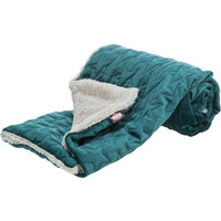 Trixie - Estelle Blanket - 100 x 70cm - Green/ Grey