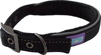 Hem & Boo - Reflective & Padded Nylon Collar, Black