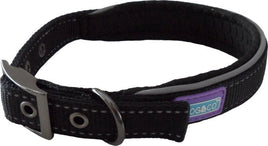 Hem & Boo - Reflective & Padded Nylon Collar, Black
