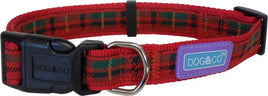 Hem & Boo - Tartan Red Adjustable Collar