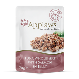 Applaws - Natural Wet Cat Food - Tuna with Salmon in Jelly - 70g Pouch