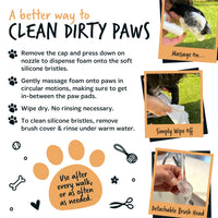 Bugalugs - No Rinse Paw Cleaner Foam Shampoo, Oatmeal - 200ml