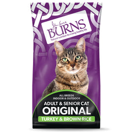 Burns - Adult & Senior Cat Food - Tukey & Rice - 300g