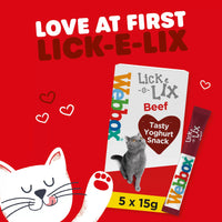 Webbox - Lick-e-Lix Cat Treat - Beef - 5 Sachets