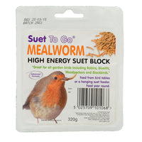 Suet To Go - Mealworm Block - 280g