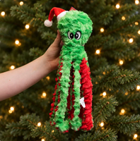 House of Paws - Christmas Octopus Plush Dog Toy