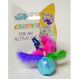 Pet Brands - Ball With Feathers Cat Toy