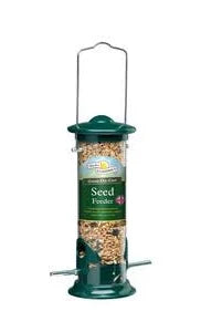 Walter Harrisons - Die Cast Aluminum Seed Feeder, Green - 20cm