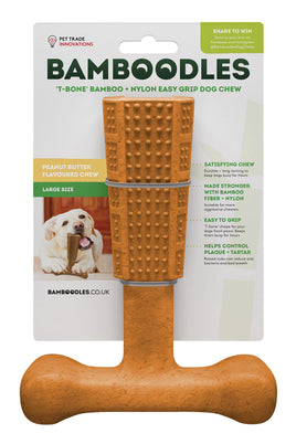 Bamboodles - T-Bone Shape, Peanut Butter