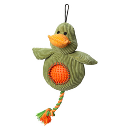 House Of Paws - Duck Cord Toy With Spikey Ball