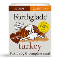 Forthglade - Complete Senior Wet Dog Food, Grain Free Turkey Butternut Squash & Veg - 395g