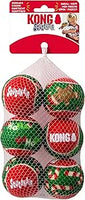 Kong - Holiday Air Squeak Balls, Small - 6 Pack