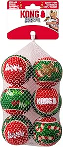 Kong - Holiday Air Squeak Balls, Small - 6 Pack