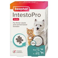 Beaphar - IntestoPro Tablets for Cats & Small Dogs - 20 Pack