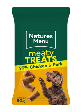 Natures Menu - Meaty Dog Treats - Chicken & Pork
