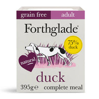 Forthglade - Alimento Húmedo Natural para Perros Adultos, Pato con Patata y Verduras - 395g