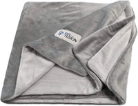 PetFusion - Premium Pet Fleece Blanket, Grey - Large (135 x 112cm)