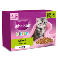 Whiskas 2-12 meses Menú Mixto en Gelatina 12x85g