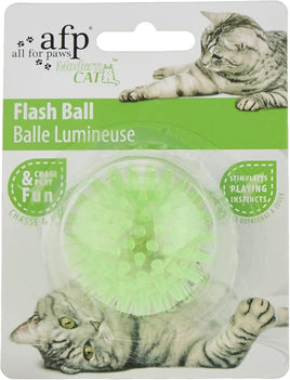 All For Paws - Modern Cat Flash Ball Cat Toy - Asst Colour - Each