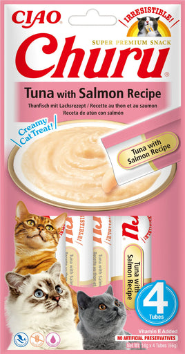 Churu - Tuna with Salmon Recipe, For Cats - 4x15g