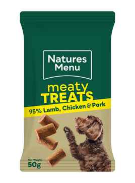 Natures Menu - Meaty Dog Treats - Lamb, Chicken & Pork